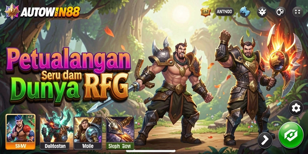 Tampilan gameplay seru di dunia petualangan RPG.
