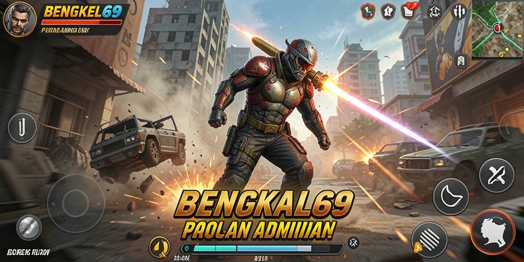 Tangkapan layar dari gameplay BENGKEL69 yang intens dan menegangkan.