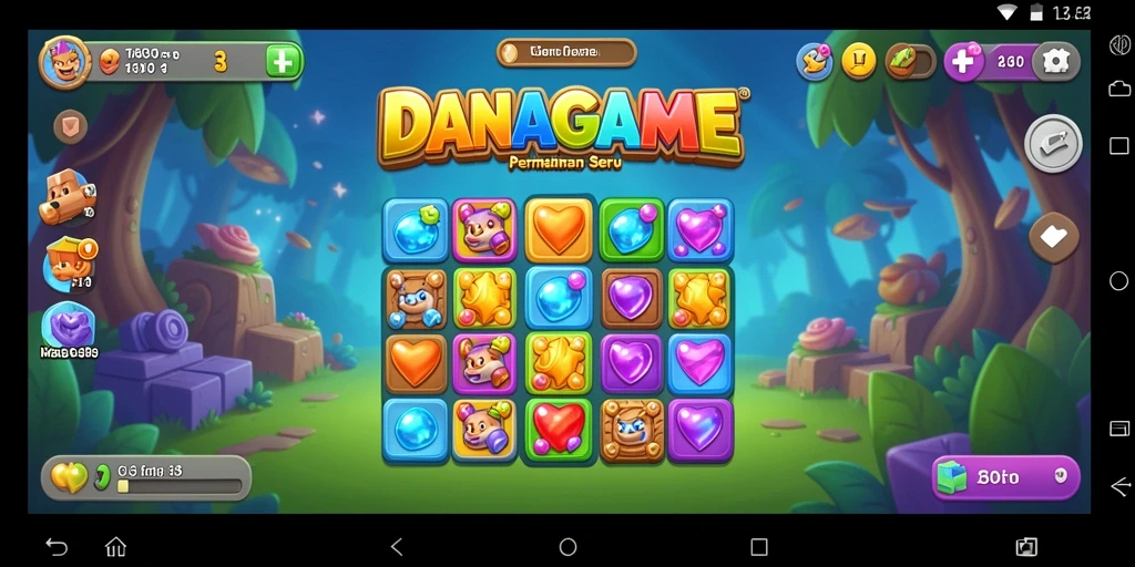 Tampilan seru gameplay Match-3 yang menantang di DANAGAME.
