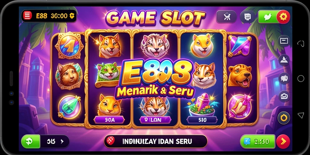 Screenshot gameplay E88 menampilkan keseruan bermain slot yang mengasyikkan.