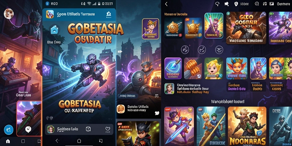 Tampilan antarmuka GOBETASIA yang sederhana dan fungsional.