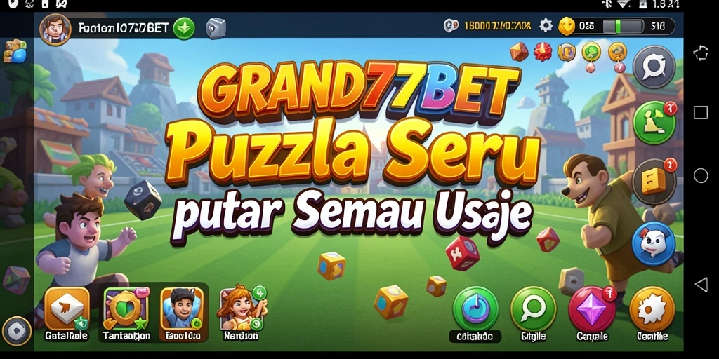 Gameplay seru <strong>GRAND77BET</strong> dengan tantangan Puzzle yang menarik.