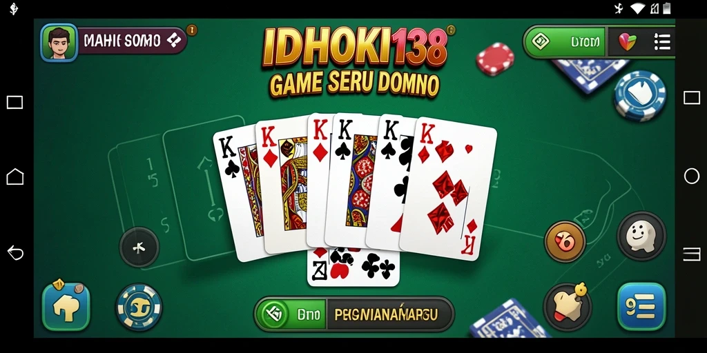 Tampilan gameplay Domino yang menarik dan menantang di IDRHOKI138.