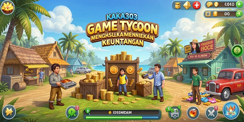 Tangkapan layar KAKA303 menampilkan kerumitan mengelola bisnis Tycoon.