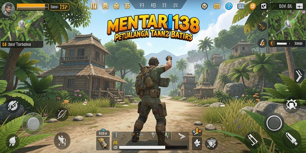 Screenshot MENTARI138 menampilkan pemain menjelajahi dunia terbuka yang luas.