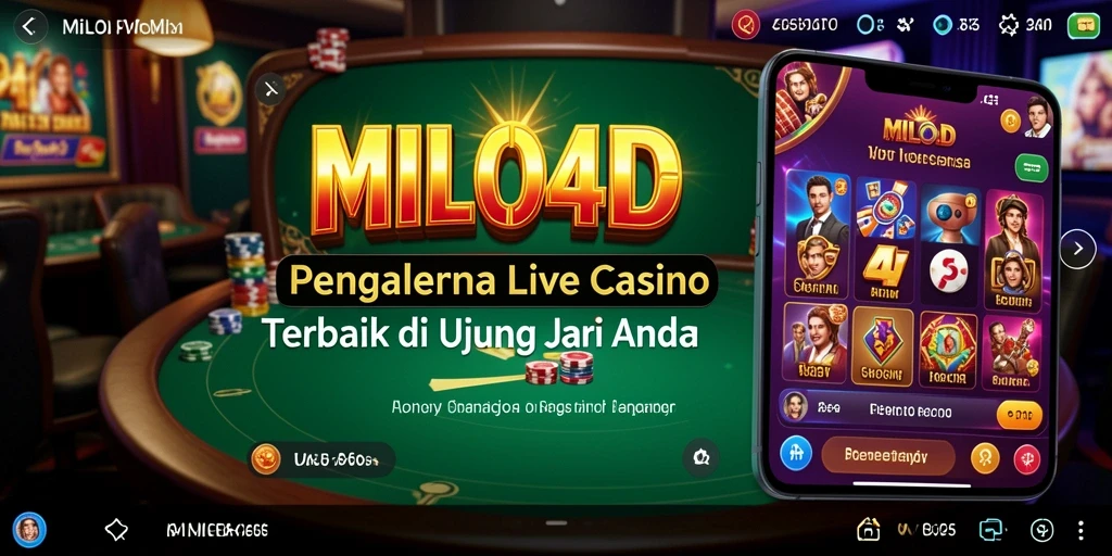 Tampilan gameplay seru di aplikasi Live Casino MILO4D.