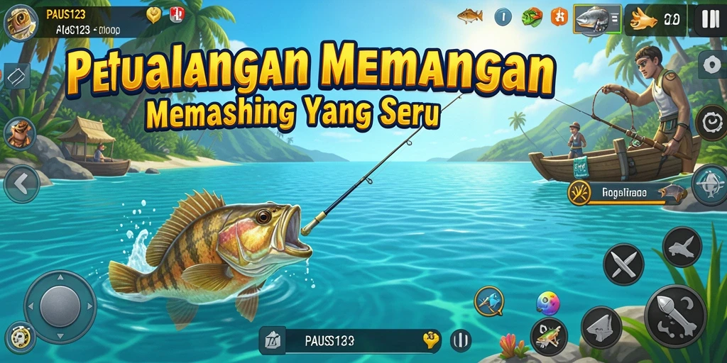 Gambar penangkapan ikan yang mengasyikkan dalam PAUS123.