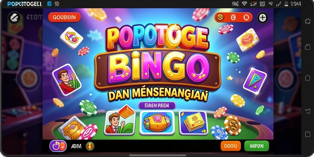 Tangkapan layar gameplay POPOTOGEL menunjukkan suasana seru permainan Bingo.