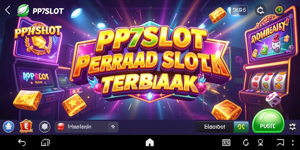 Screenshot utama PP7SLOT dengan tampilan slot yang cerah dan penuh aksi.