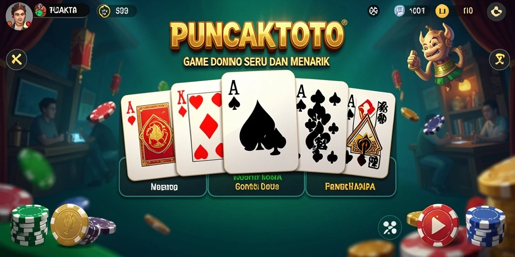 Screenshot gameplay seru PUNCAKTOTO dengan aksi Domino yang cepat.