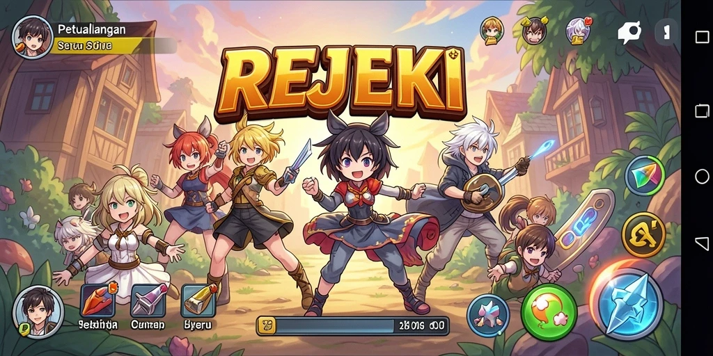 Gameplay seru di dunia Anime yang menakjubkan.