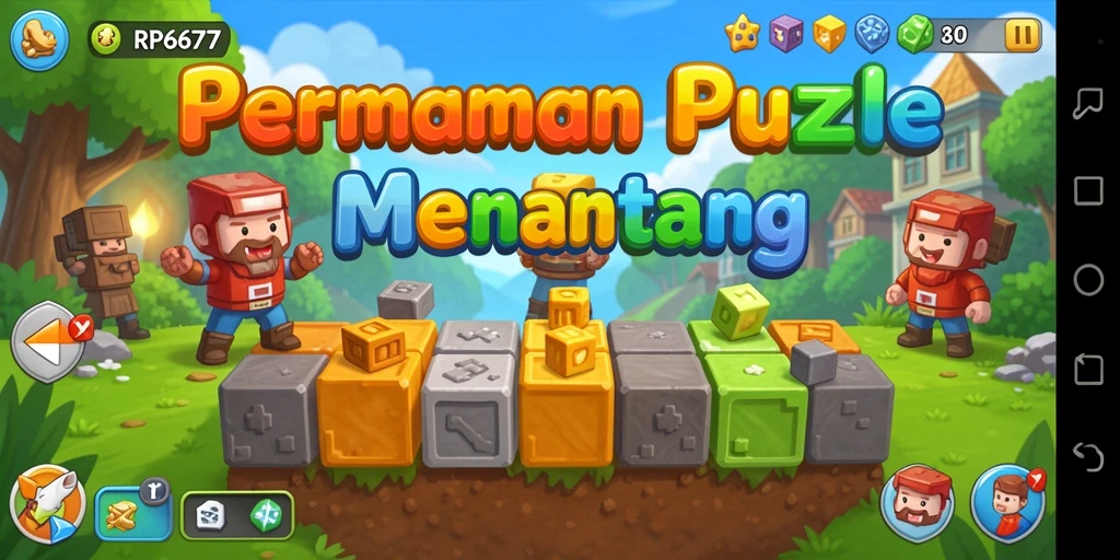 Tampilan gameplay menarik dari game Puzzle RP6677.
