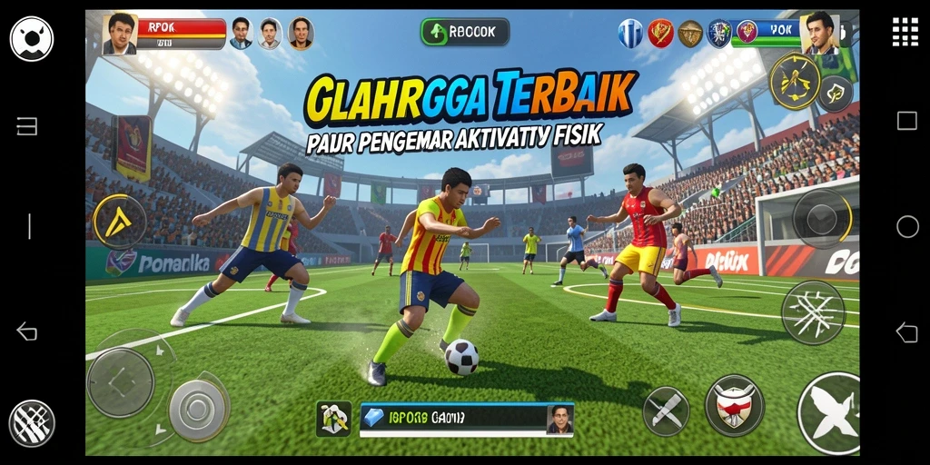 Tampilan gameplay RPOK yang seru dan dinamis di lapangan.