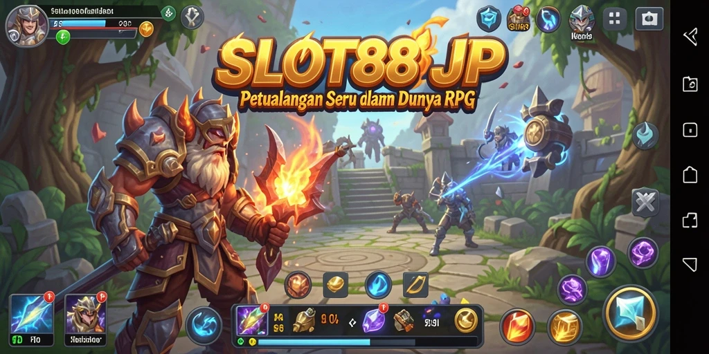 Tangkapan layar menampilkan gameplay SLOT88JP dengan grafis yang menakjubkan dalam petualangan RPG.