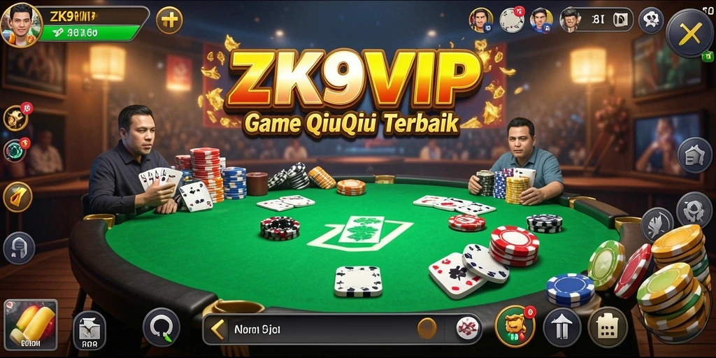 Tampilan gameplay seru ZK9VIP dalam aksi QiuQiu.